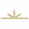 Ekena Millwork Saratoga Rough Sawn Timber Gable Bracket, Douglas Fir, 96"W x 44"H x 2"D x 6"F, 11/12 Pitch GBW096X44X0206SAR00RDF - alternate 5